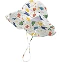 HONGTEYA Baby Sun Hat Wide Brim Adjustable Toddler Beach Bucket Hat