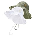 HONGTEYA Baby Sun Hat Wide Brim Adjustable Toddler Beach Bucket Hat