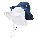 HONGTEYA Baby Sun Hat Wide Brim Adjustable Toddler Beach Bucket Hat