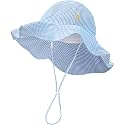HONGTEYA Baby Sun Hat Wide Brim Adjustable Toddler Beach Bucket Hat
