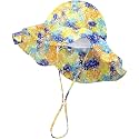 HONGTEYA Baby Sun Hat Wide Brim Adjustable Toddler Beach Bucket Hat
