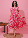 Honky Tonky Women Fit and Flare Pink