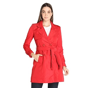 honnete women stylish long sleeve regular coat for winter wear