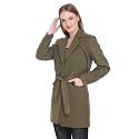HONNETE Women Stylish Long Sleeve Regular Coat for Winter Wear