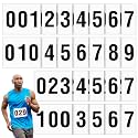 Honoson 1-200 Adhesive Race Bibs 7.5 x 6 Inches Competitor Numbers