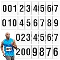 Honoson 1-200 Adhesive Race Bibs 7.5 x 6 Inches Competitor Numbers