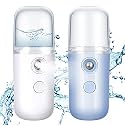 Honoson 2 Pack Nano Facial Mister for Lashes Sprayer,White and Blue