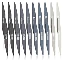 Honoson 20 Pcs Sanding Sticks Model, Low Grits Rating, Double Angle Shape