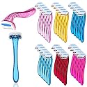 Honoson 30 Pcs Bikini Razors Bikini Trimmer for Women, Assorted Colors