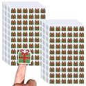 Honoson 600 Pcs Christmas Gift Box Tiny Glitter Stickers Self Adhesive