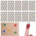 Honoson 600 Pcs Christmas Light Bulb Tiny Glitter Stickers Self Adhesive