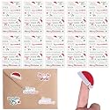 Honoson 600 Pcs Christmas Words Tiny Glitter Stickers Self Adhesive