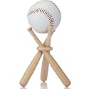 Honoson Baseball Display Stand Wooden Table Centerpiece