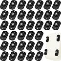 Honoson Self Adhesive Caster Wheels,Black,1 Steel,36 Pcs
