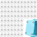 Honoson Self Adhesive Caster Wheels,Clear,1 Steel,72 Pcs
