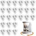 Honoson Self Adhesive Caster Wheels,Clear,3 Steel,24 Pcs