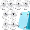 Honoson Self Adhesive Caster Wheels,Clear,1 Steel,8 Pcs
