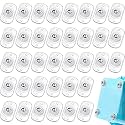 Honoson Self Adhesive Caster Wheels,Clear,1 Steel,36 Pcs