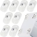 Honoson Self Adhesive Caster Wheels,White,1 Steel,8 Pcs