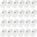 Honoson Self Adhesive Caster Wheels,White,1 Steel,24 Pcs