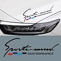 Hood Sticker Compatible with 1 2 3 4 5 6 7series M3 M5 Z4 (Hood Sticker-Black)