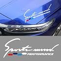 Hood Sticker Compatible with 1 2 3 4 5 6 7 Series (Hood Sticker-White)