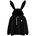 Hooded Neck Sweatshirt Winter Wear Long Ear