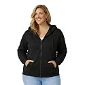 HOODLIFE True-Fit Womens Plus Size Zip-Up Hoodie
