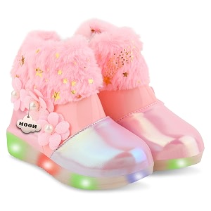 Hooh Kids Girls LED Light Up Shoes