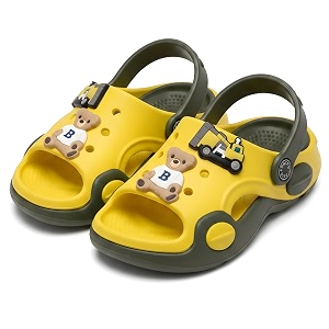 HOOH Kids Unisex Open Toe Clogs for