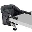 Toogel Hook On High Chair, Foldable Travel Clip Seat for 6-36 Months, Black