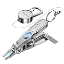 HOOK-EZE Fishing Line Cutter, Fly Fishing Nippers with Retractors and Knot Tying Tool Accessories, Stainless Steel Braided Line Scissors Clippers for Mono and Fluoro Lines
