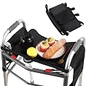 Hook-On Foldable Walker Tray with Cup Holder,Walker Tray for Folding Walker