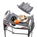 Hook-On Foldable Walker Tray with Cup Holder,Walker Tray for Folding Walker