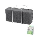 Hook LAB Reusable Sponge Holder for Kitchen Sink & Bathroom Organizer, Mountable Rack for Sponges, Scrubbers, Soaps and Brushes (Silver)
