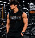 HOOKAHPATI Printed Men Hooded Neck Black T-Shirt