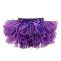 HOOLCHEAN Baby Girl Tutu Skirt Soft Fluffy 4-Layer Tulle Skort with Cotton Diaper Cover for Infant Toddler