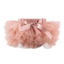 HOOLCHEAN Baby Girl Tutu Skirt Soft Fluffy 4-Layer Tulle Skort with Cotton Diaper Cover for Infant Toddler