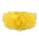 HOOLCHEAN Baby Girl Tutu Skirt Soft Fluffy 4-Layer Tulle Skort with Cotton Diaper Cover for Infant Toddler