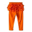 HOOLCHEAN Baby Toddler and Little Girls Ruffles Buttocks Leggings Solid Color Pants