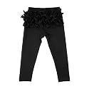 HOOLCHEAN Baby Toddler and Little Girls Ruffles Buttocks Leggings Solid Color Pants