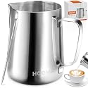 HOOMIL Milk Frothing Pitcher, 32oz, 304 Stainless Steel - Silver