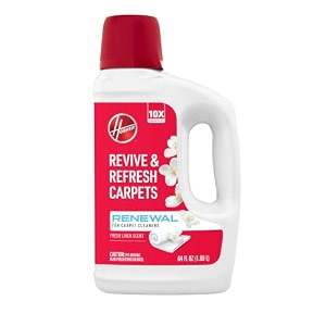 hoover renewal deep cleaning carpet shampoo concentrated machine cleaner solution 64oz formula ah30924 white