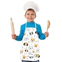 Apron for Boys &amp; Girls | Waterproof Chef Apron for Kids | Washable Apron for Kids for Painting Cooking Baking Sculpting | Adjustable Neck | Digital Printed Apron | Christmas Gifts.