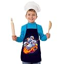 Apron for Boys &amp; Girls | Waterproof Chef Apron for Kids | Washable Apron for Kids for Painting Cooking Baking Sculpting | Adjustable Neck | Digital Printed Apron | Christmas Gifts.