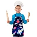 Apron for Boys &amp; Girls | Waterproof Chef Apron for Kids | Washable Apron for Kids for Painting Cooking Baking Sculpting | Adjustable Neck | Digital Printed Apron | Christmas Gifts.