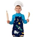 Apron for Boys &amp; Girls | Waterproof Chef Apron for Kids | Washable Apron for Kids for Painting Cooking Baking Sculpting | Adjustable Neck | Digital Printed Apron | Christmas Gifts.