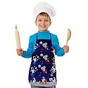Apron for Boys &amp; Girls | Waterproof Chef Apron for Kids | Washable Apron for Kids for Painting Cooking Baking Sculpting | Adjustable Neck | Digital Printed Apron | Christmas Gifts.