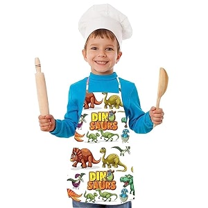 apron for boys amp girls  waterproof chef apron for kids  washable apron for kids for painting cooking baking sculpting  adjustable neck  digital printed apron  christmas gifts