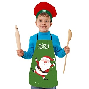 apron for boys amp girls  waterproof chef apron for kids  washable apron for kids for painting cooking baking sculpting  adjustable neck  digital printed apron  christmas gifts